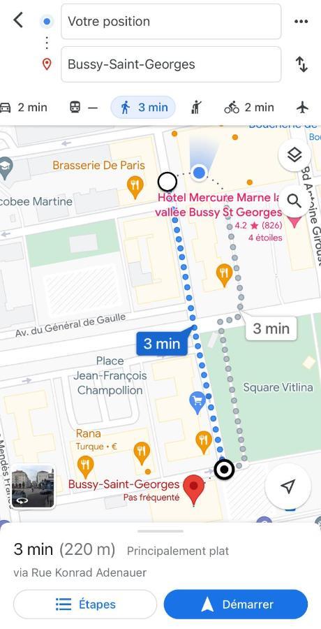 Jolie Chambre 3Minutes De La Gare Rer A Bussy-Saint-Georges Exterior foto